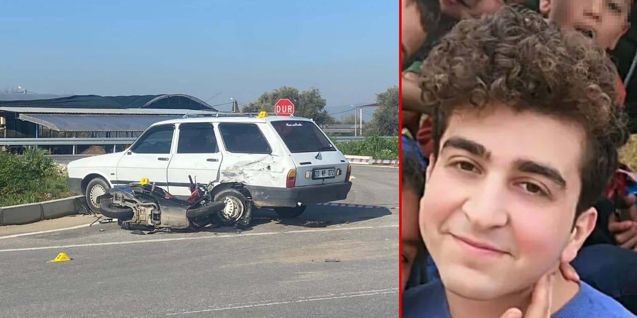 Kavşakta otomobile çarpan genç motosikletli can verdi!