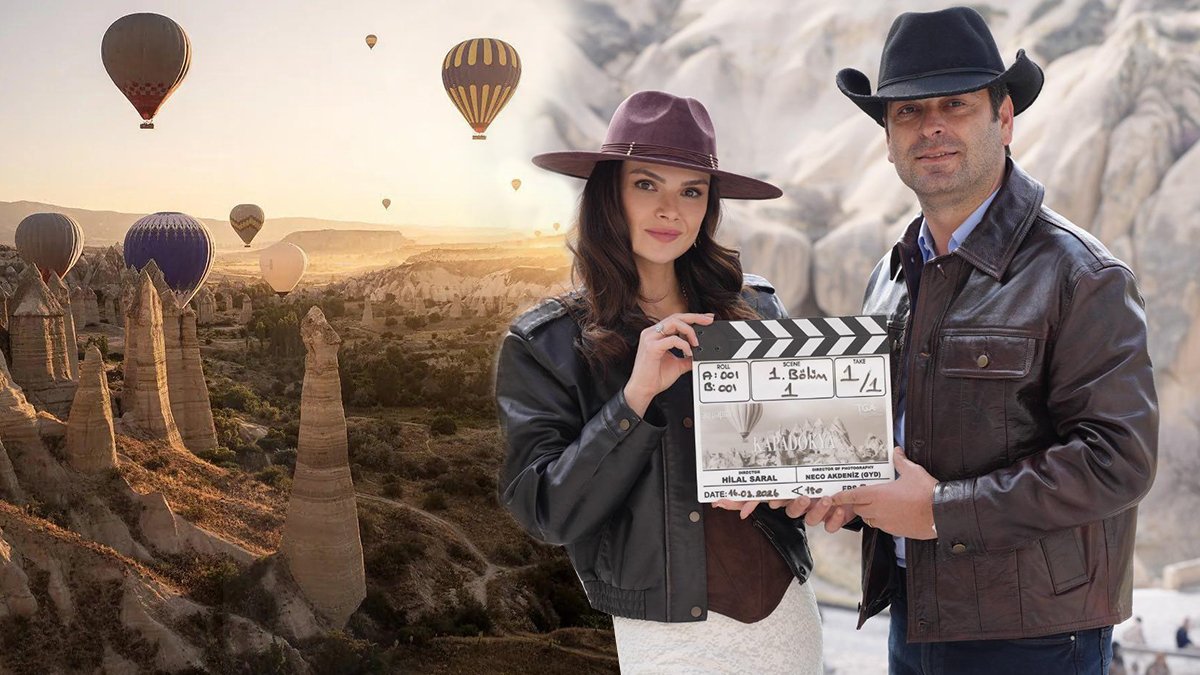 Sinem Ünsal ve Ozan Akbaba başrolde. Go Türkiye’nin yeni mini dizisi Kapadokya’da geçiyor