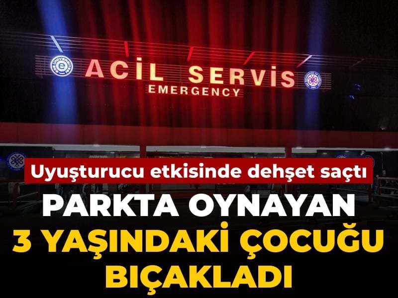 Uyuşturucu etkisindeyken dehşet saçtı: Parkta oynayan 3 yaşındaki çocuğu bıçakladı
