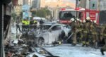 Şişli’de iş yerine giren otomobil yangın çıkardı