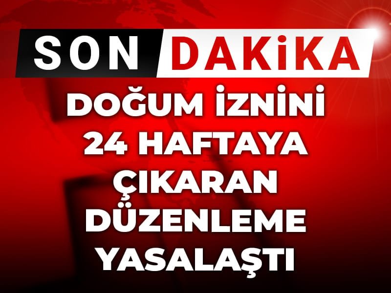 Son Dakika | Resmi Gazete’de yayımlandı: Doğum iznini 24 haftaya çıkaran düzenleme yasalaştı!